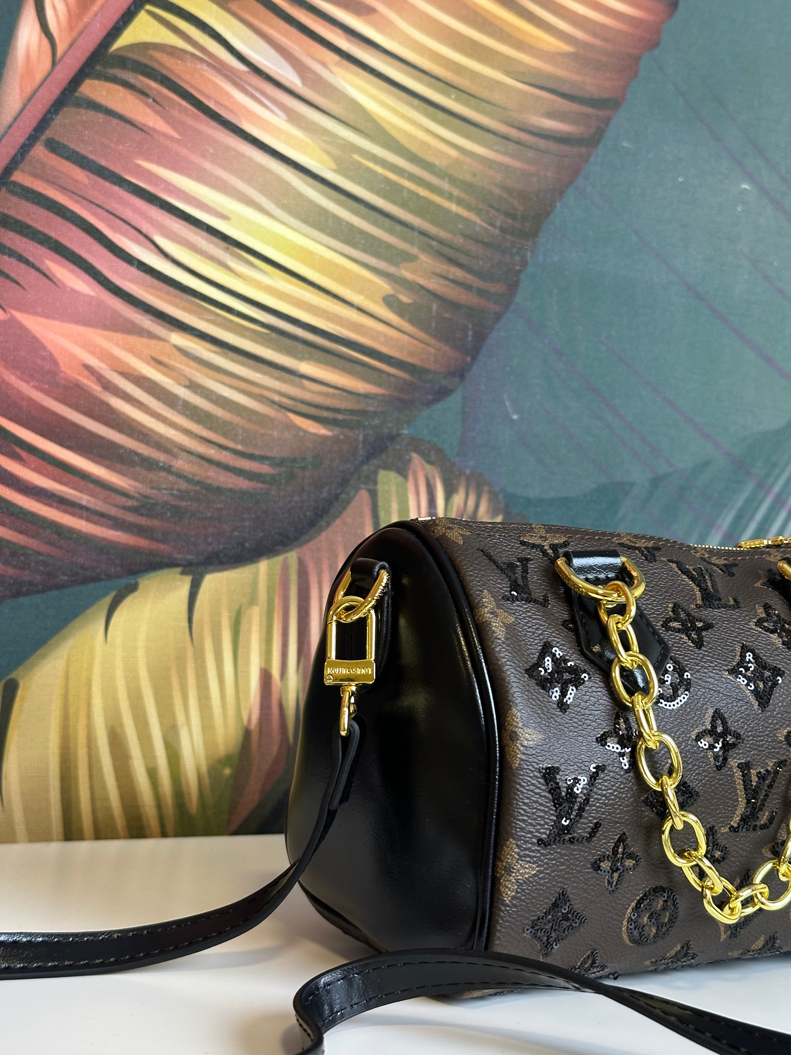 Baule 20cm paillettes